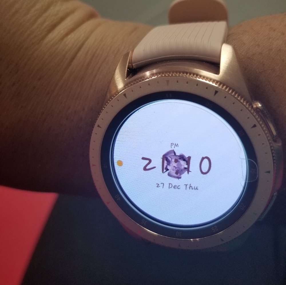 Rose gold Samsung galaxy watch series 3